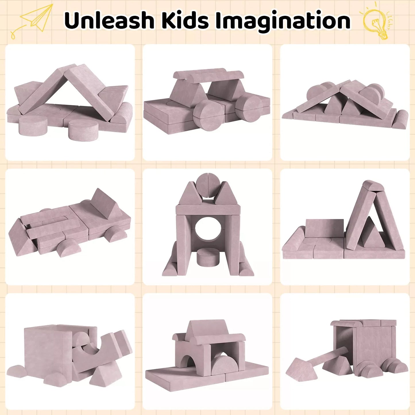 Canapé de jeu modulaire pour enfants