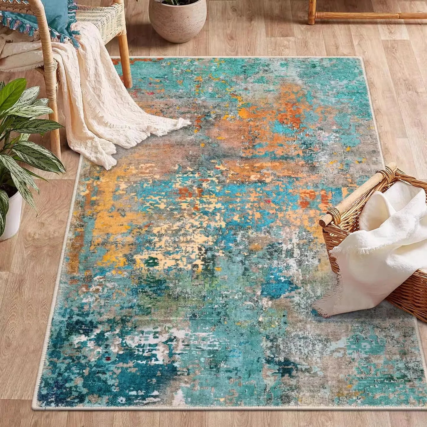 Tapis abstrait maison