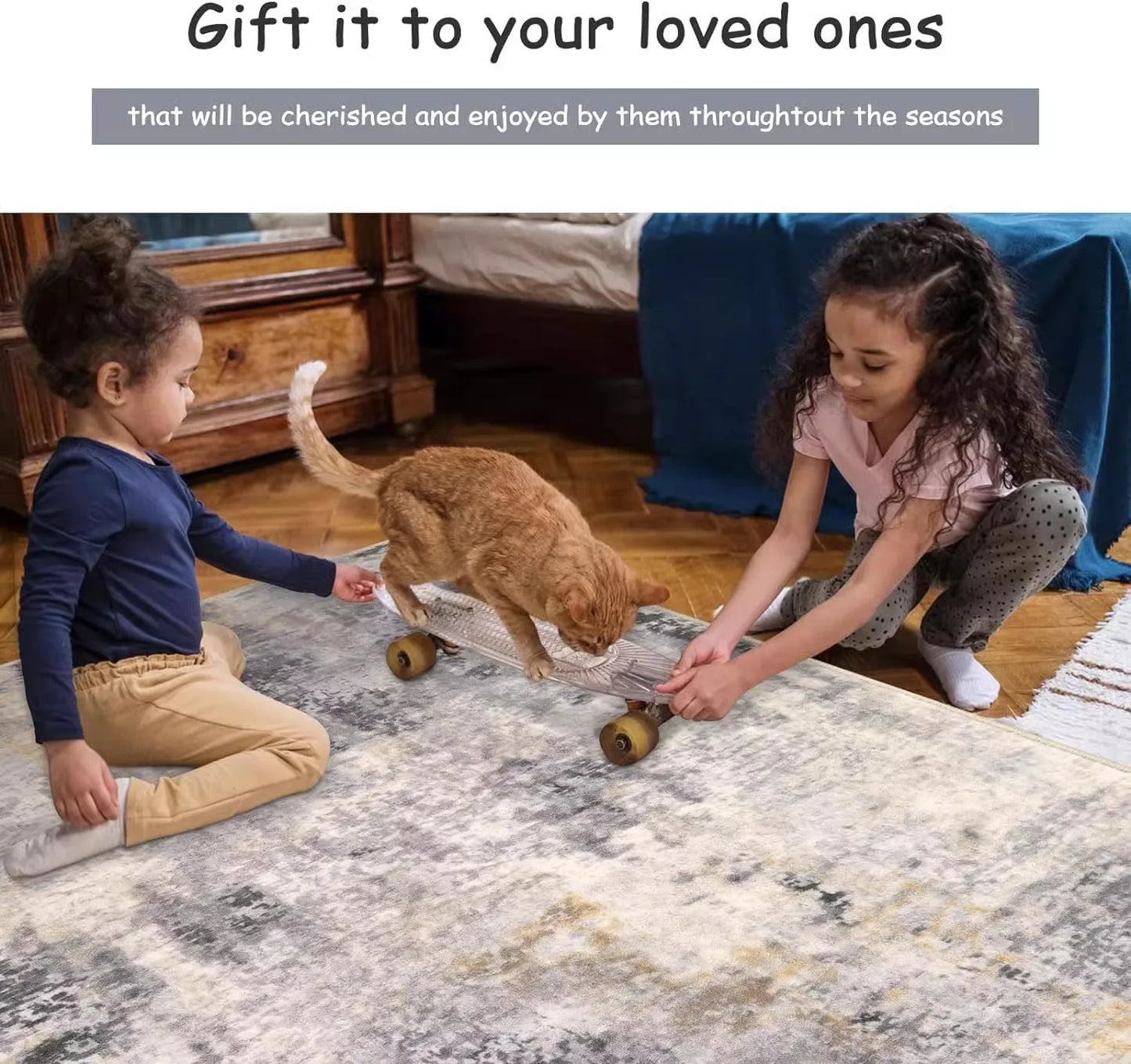 Tapis abstrait maison