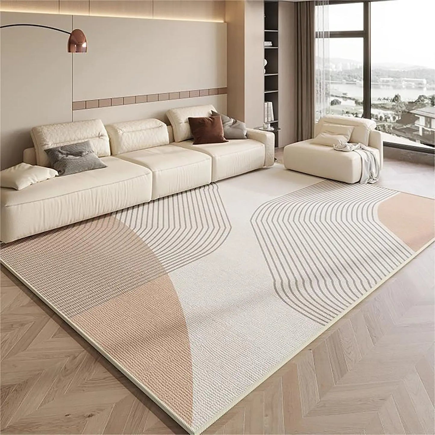 Tapis de salon a motif