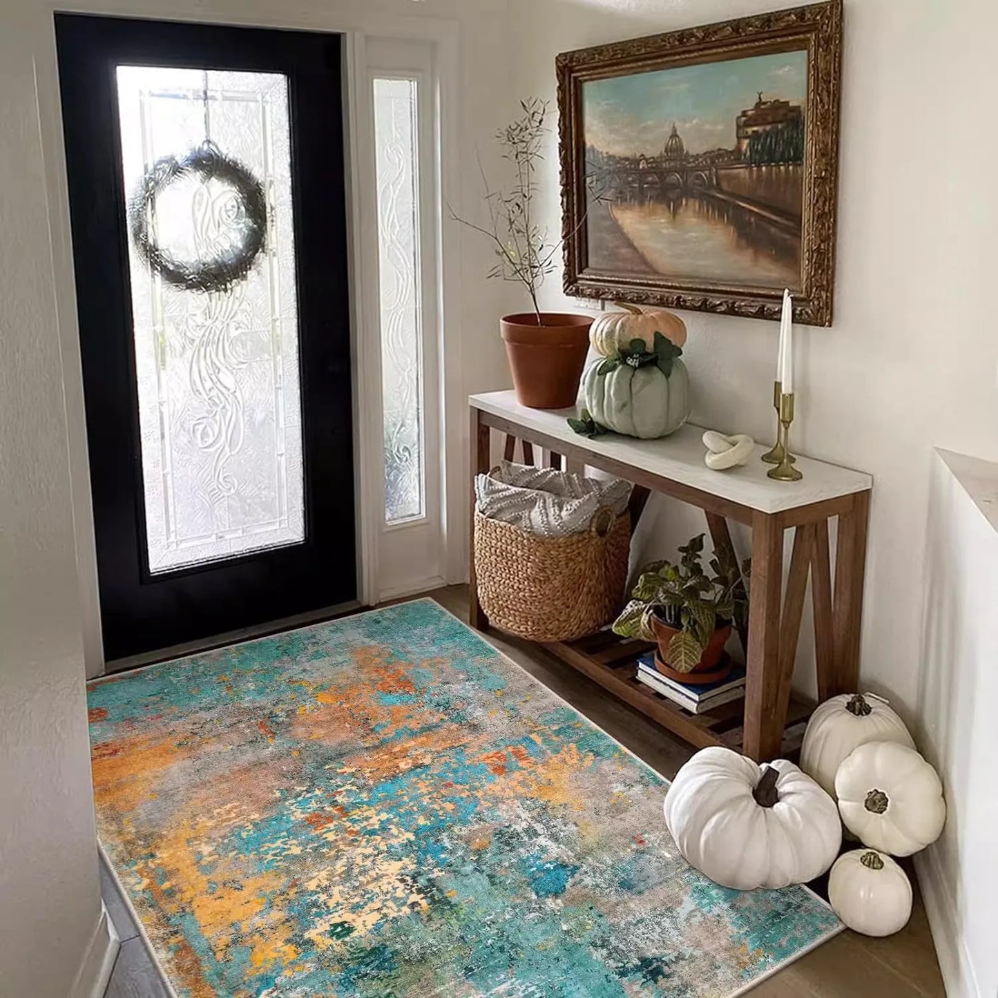 Tapis abstrait maison