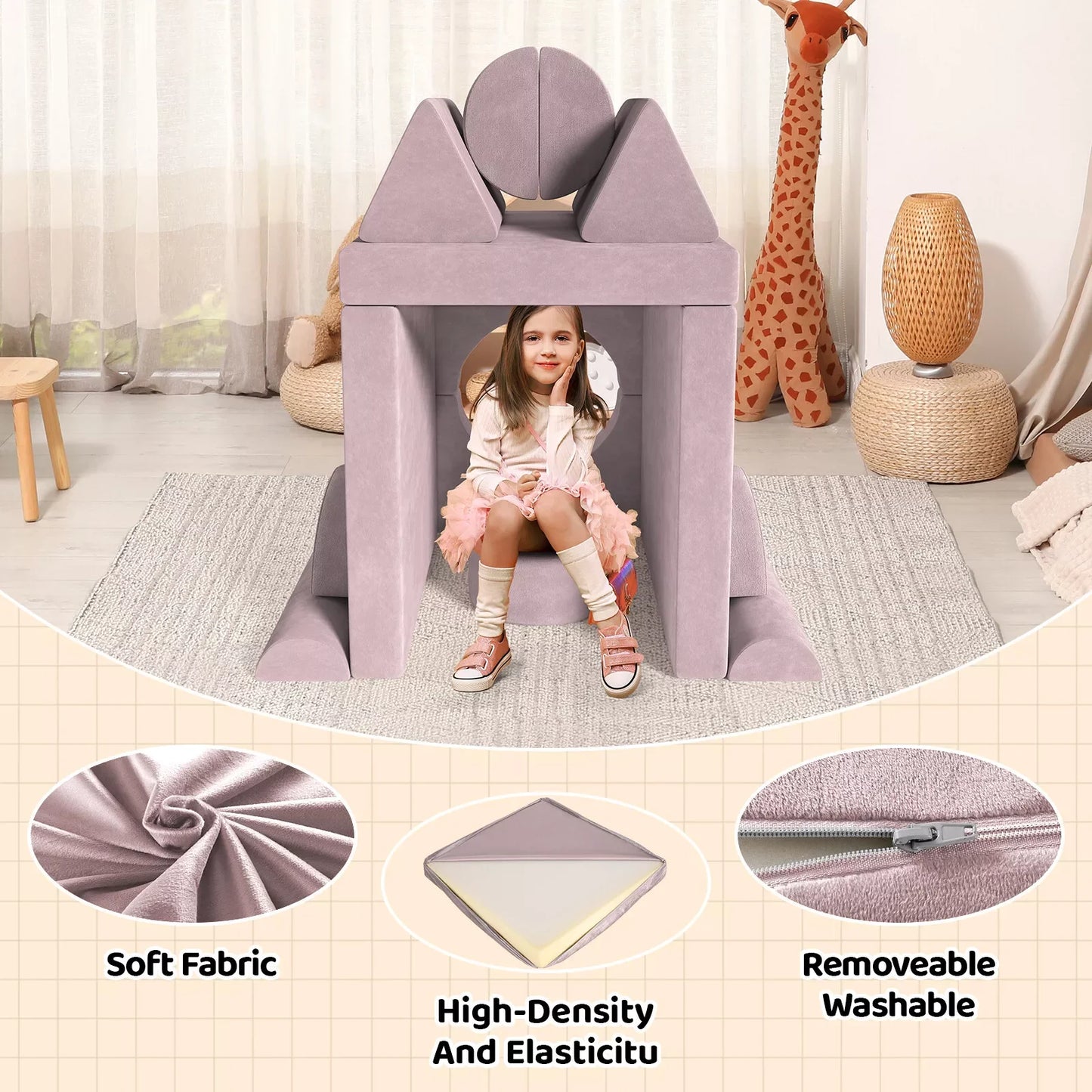 Canapé de jeu modulaire pour enfants