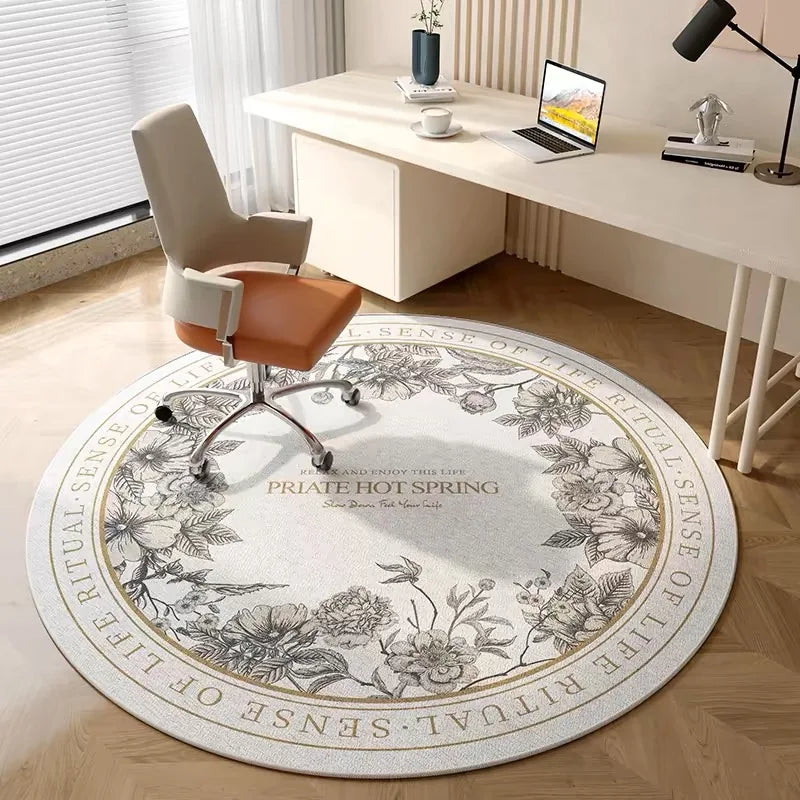 Tapis rond de chambre