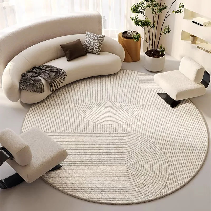 Tapis rond de chambre