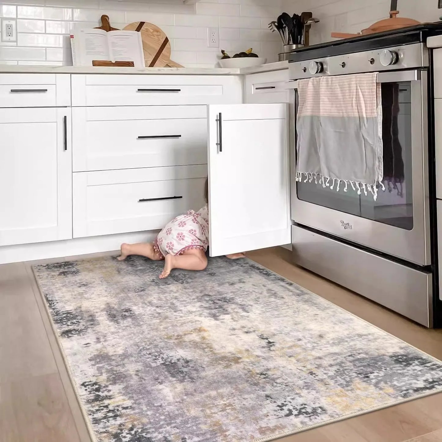 Tapis abstrait maison