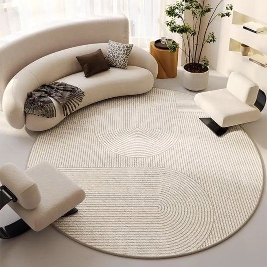 Tapis rond de chambre