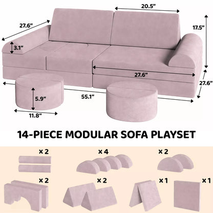Canapé de jeu modulaire pour enfants